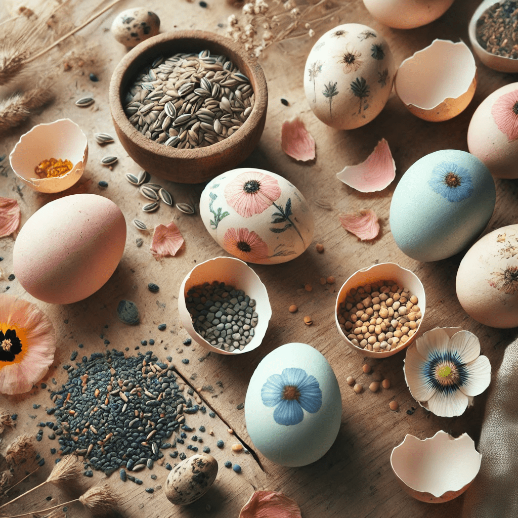 Paas bloemzaad eieren