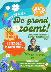 bollen actie klimaatburgemeester Hoogeveen _ ophaal actie hoogeveen