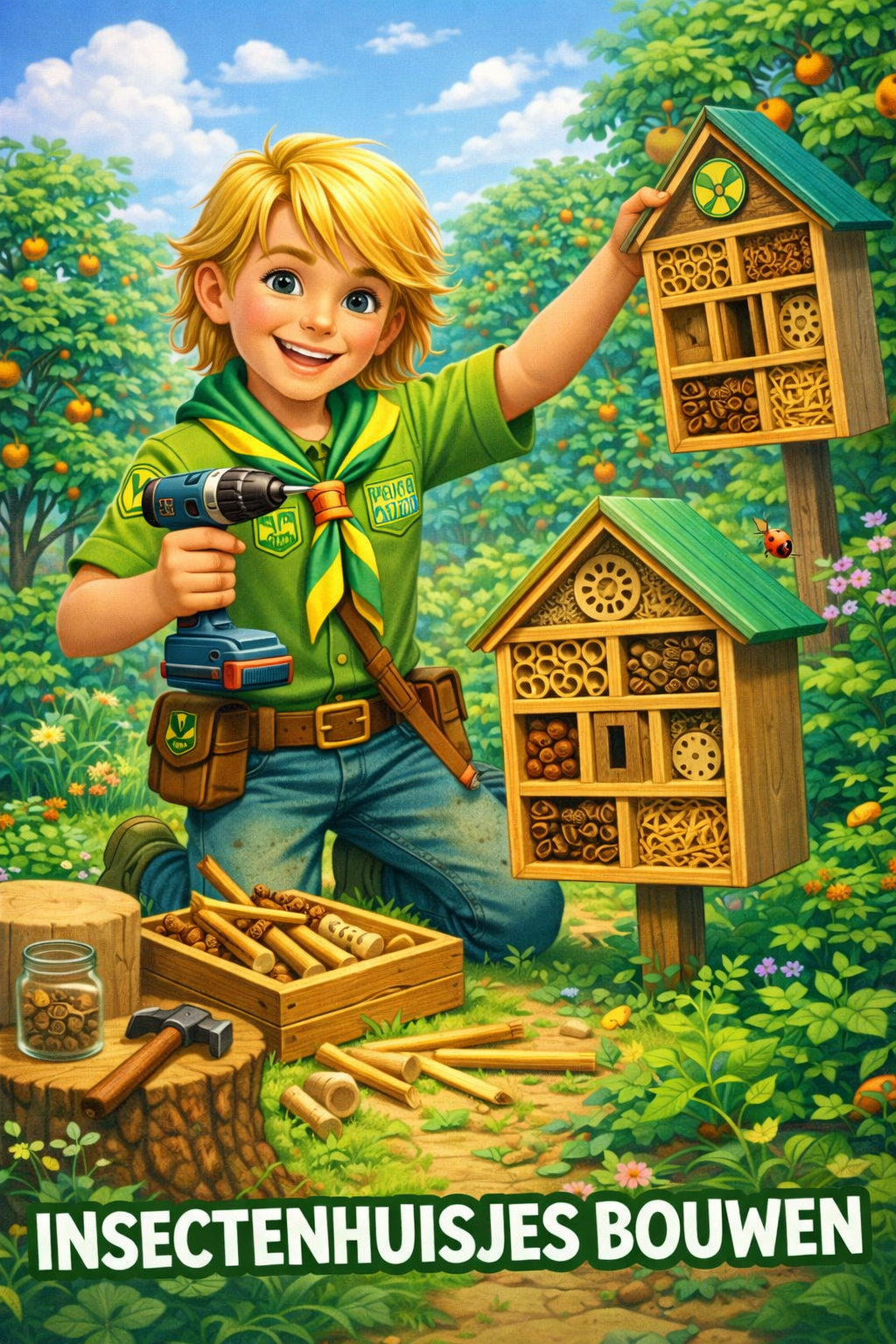 Insectenhotel bouwen bij Carpe Vitam